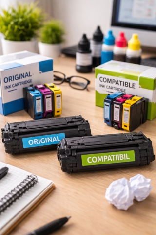 Cartuș original sau compatibil – ce alegi?