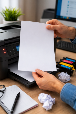 Imprimanta scoate pagini albe – cauze comune