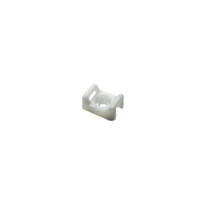 Suport plastic prindere coliere, ALB, 23x16x10 mm, 100 buc TAC-2-W