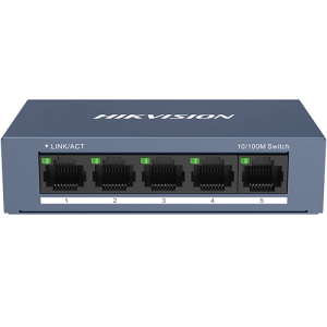 Switch L2, 5 x RJ45 10/100 Mbps, Unmanaged - HIKVISION DS-3E0105-O