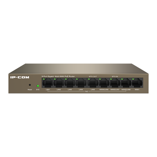 Router 8 porturi Gigabit PoE+, 95W, 1 port RJ45, Management - IP-COM M20-8G-PoE - imagine 2