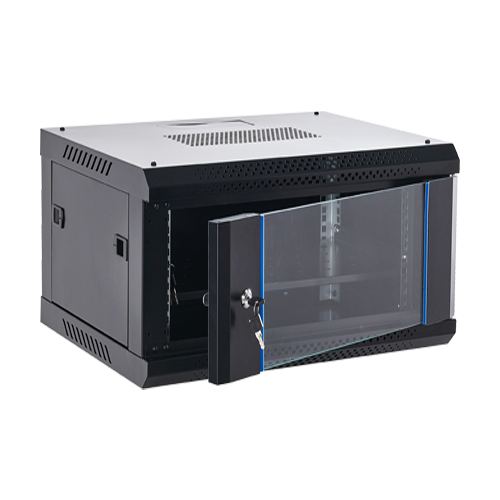 Rack perete 6U 19' 600x450, capacitate incarcare 60 Kg, negru - ASYTECH Networking ASY-6U-6045WL - imagine 2