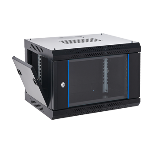 Rack perete 6U 19' 600x450, capacitate incarcare 60 Kg, negru - ASYTECH Networking ASY-6U-6045WL - imagine 3