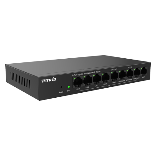 Router 8 porturi PoE+, 1 port WAN, Gigabit, Web Management - TENDA TND-G0-8G-POE - imagine 3