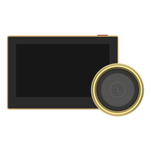 Vizor electronic smart, Wi-Fi, FullHD 1080P, monitor 4.3 inch, acumulator 2200mAh, Auriu - EZVIZ CS-HP2-Golden