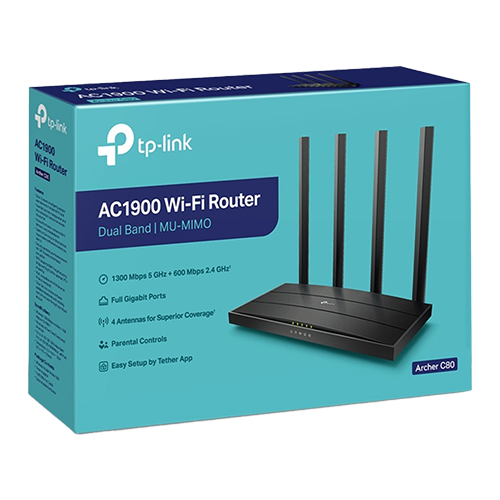 Router Wireless TP-Link Archer C80 Beamforming OneMesh AC1900 ArcherC80 - imagine 4