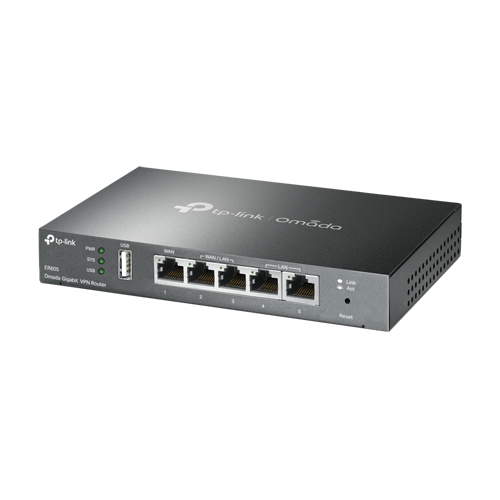 Router VPN Gigabit 1 x RJ45 WAN, 2 x RJ45 LAN/WAN, 2 x RJ45 LAN, 1 x USB - TP-Link Omada ER605 - imagine 3
