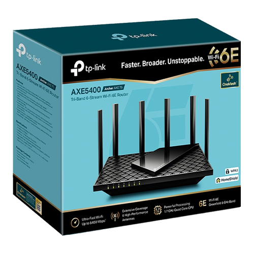 Router Wireless TP-Link Archer AXE75 AX5400 Wi-Fi 6E Tri-Band Gigabit Tehnologie OneMesh⢠ArcherAXE75 - imagine 3