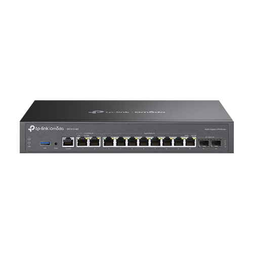 Router VPN, 2 x RJ45 2.5G, 2 x SFP Gigabit, 8 x RJ45 Gigabit, 1 x USB, 1U - TP-Link Omada ER7412-M2