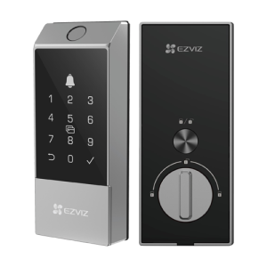 Yala inteligenta cu amprenta, multiple metode de deblocare, Wi-Fi, verificare status inchidere - EZVIZ CS-DL04(WBCP,M)