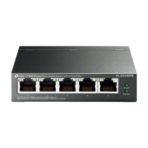 Switch 4 x RJ45 1G PoE, 1 x RJ45 1G, Buget PoE 65W, Easy Smart Managed - TP-Link TL-SG105PE