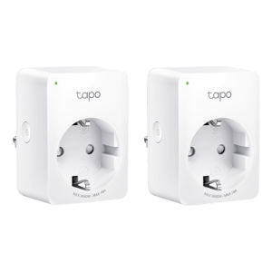 Pachet 2 prize smart, 16A, Wi-Fi, control vocal, monitorizare consum - TP-Link Tapo TapoP110(2-pack)