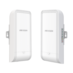 Set Bridge wireless 2.4GHz, 300Mbps, 1 km, 7dBi, PoE IN/OUT, Management - HIKVISION DS-3WF1000-EI-2N-P
