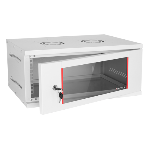Rack perete 4U 19'' 542X400, capacitate incarcare 50 kg, RAL7035 - ASYTECH Networking ASY-4U-5440SBW - imagine 2