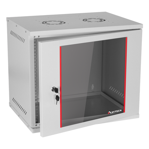 Rack perete 9U 19'' 542X400, capacitate incarcare 50 kg, RAL7035 - ASYTECH Networking ASY-9U-5440SBW - imagine 2