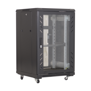 Rack podea 27U 19' 600x600, capacitate incarcare 500 Kg, negru - ASYTECH Networking ASY-27U-6060E