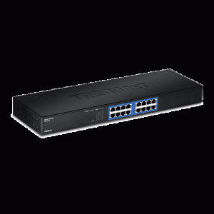 Switch GREENnet rack mount 16 porturi Gigabit - TRENDnet TEG-S16G