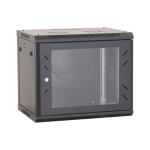 Rack perete 9U 19' 600x600, capacitate incarcare 80 Kg, negru - ASYTECH Networking ASY-9U-6060W