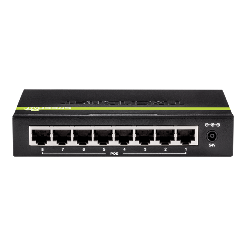 Switch 8 porturi Gigabit PoE/PoE+ 61W - TRENDnet TPE-TG82G - imagine 3